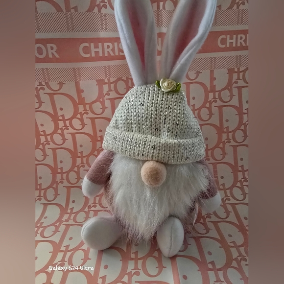 Easter Bunny Rabbit Gnome Plush Shelf Sitter Home Decor Toy NEW, Price For 1 - Picture 10 of 13